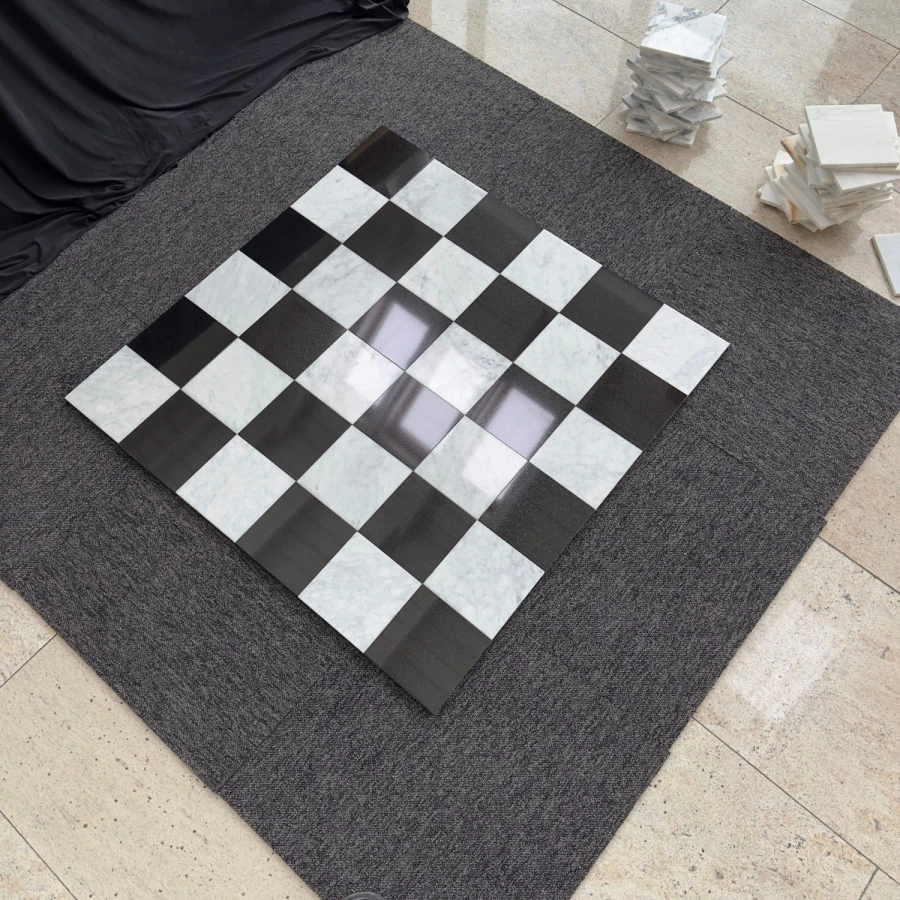 szachownica-carrara-bianco-premium-black-15x15x1