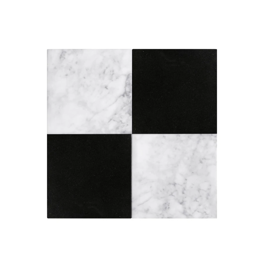 szachownica-carrara-bianco-premium-black-15x15x1