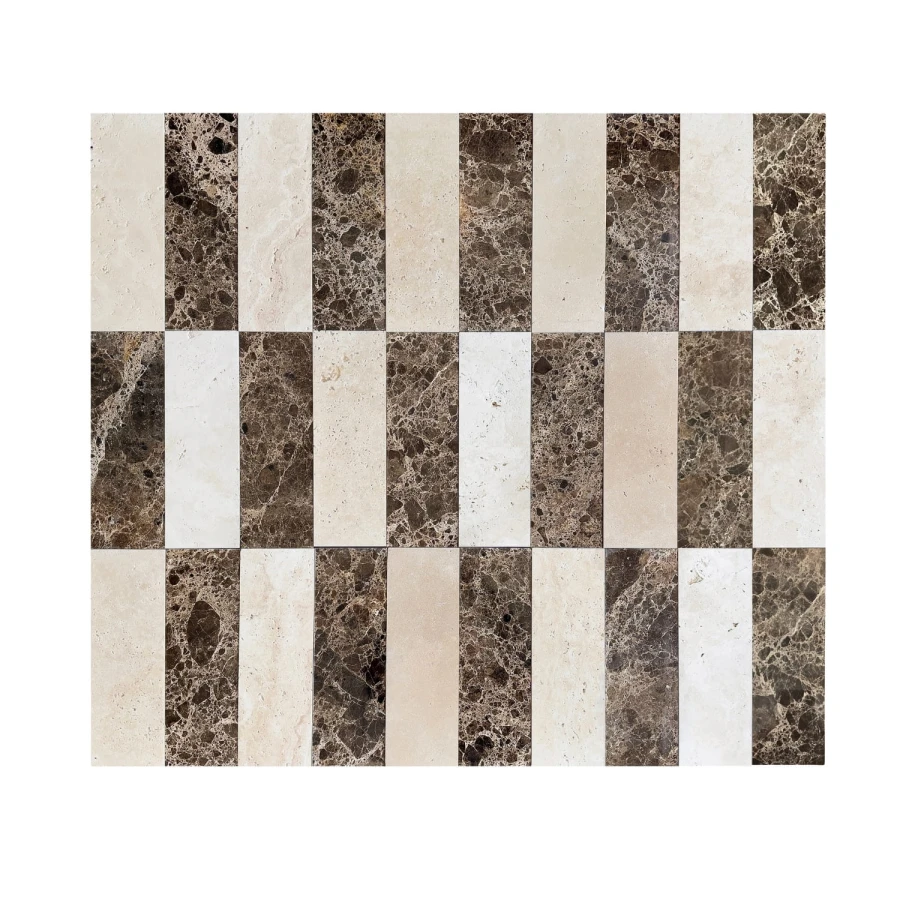 szachownica-trawertyn-ivory-emperador-dark-10x30,5x1